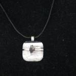 Canoe Glass Pendant on Blac..