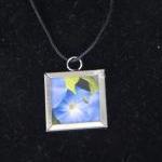Morning Glory Pendant on Bl..