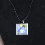 Morning Glory Pendant on Bl..