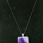 Purple Feather Pendant on B..