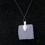 Purple Feather Pendant on B..