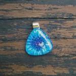 Blue Flower Burst Pendant o..