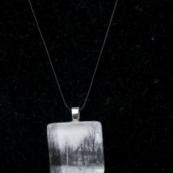 Trees Pendant on Black Cord
