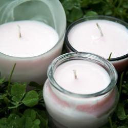 Pomegranate Soy Candles, in Various Containers  